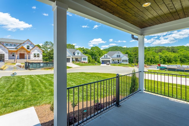5118 Judd Way NW Unit 21, Cleveland, TN 37312 - covered porch with a lawn and a residential view