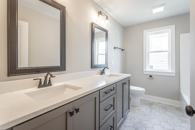 5118 Judd Way NW Unit 21, Cleveland, TN 37312 - full bath featuring double vanity, toilet, plenty of natural light, and a bath