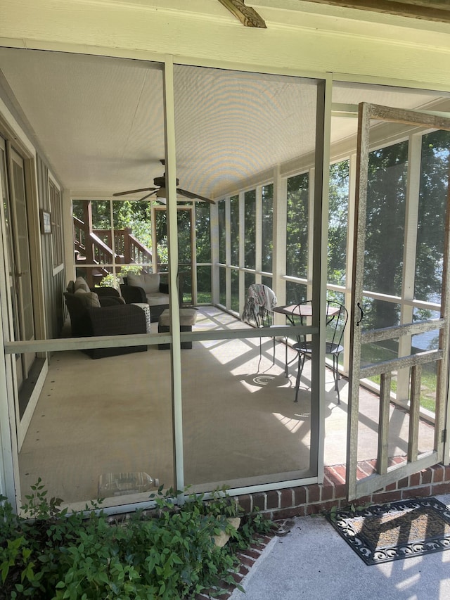 14318 Bluffview Dr, Birchwood, TN 37308 - sunroom / solarium with ceiling fan