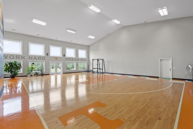 view of basketball court