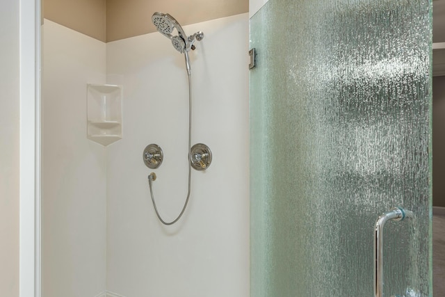 bathroom with an enclosed shower