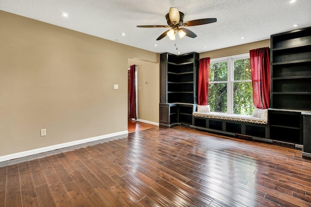 271 Hidden Oaks Trl NE, Cleveland, TN 37312 - unfurnished room featuring a ceiling fan, wood finished floors, a textured ceiling, and recessed lighting