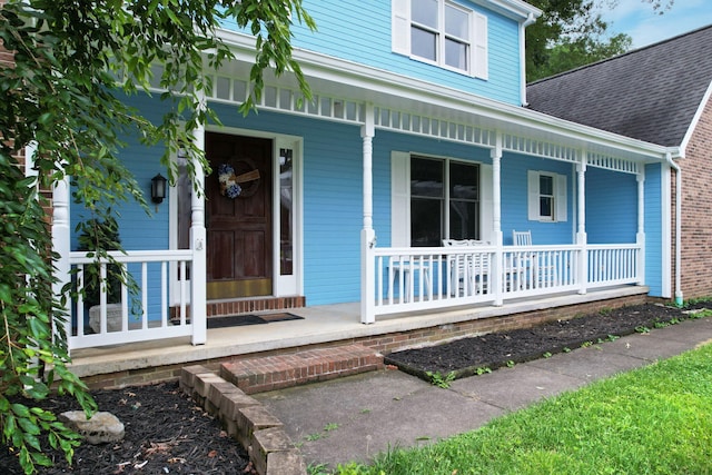271 Hidden Oaks Trl NE, Cleveland, TN 37312 - entrance to property with covered porch and a shingled roof