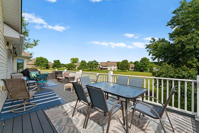 407 Kahite Trl, Vonore, TN 37885 - deck with outdoor dining space and outdoor lounge area