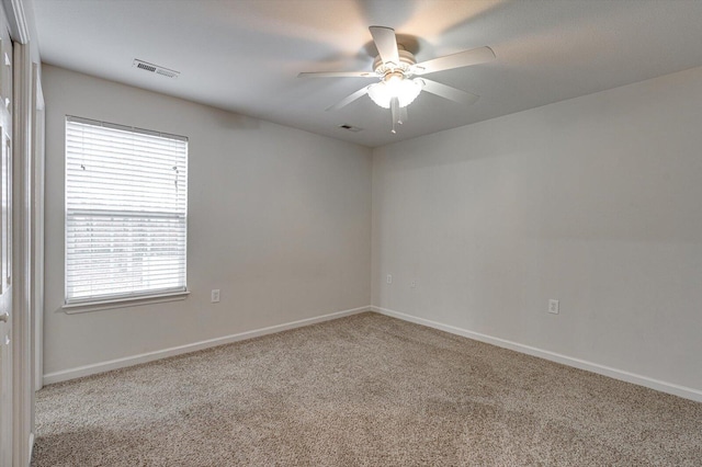 workout area featuring ceiling fan