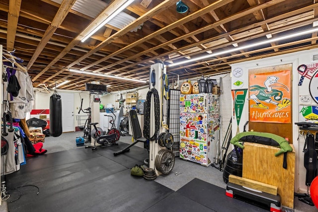 view of workout room