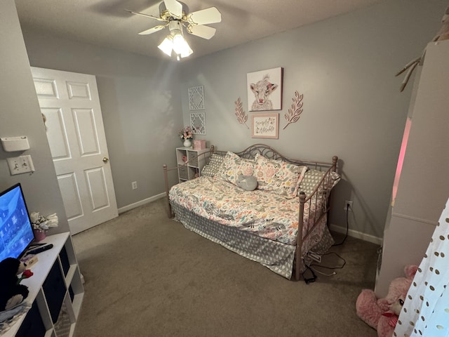 1164 Harvest Glen Dr NW, Cleveland, TN 37312 - bedroom with carpet flooring, baseboards, and ceiling fan