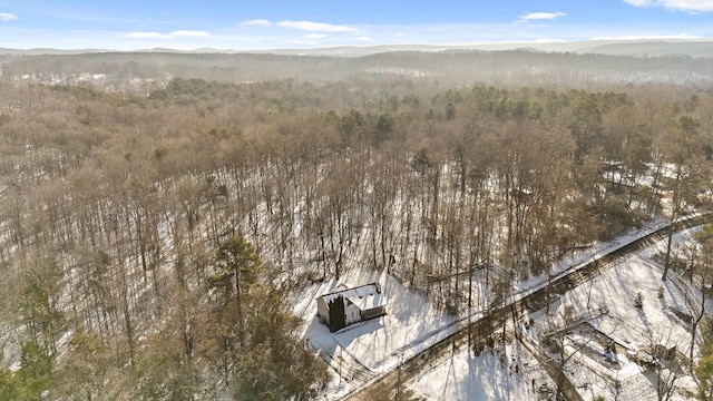 bird's eye view featuring a mountain view