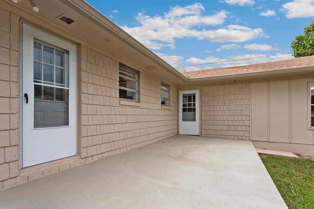 exterior space with a patio