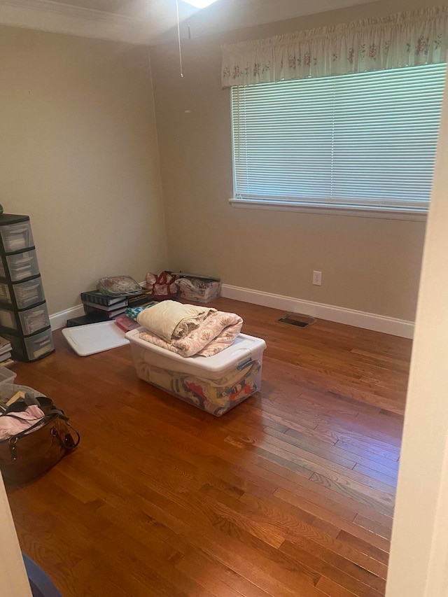 interior space featuring hardwood / wood-style flooring