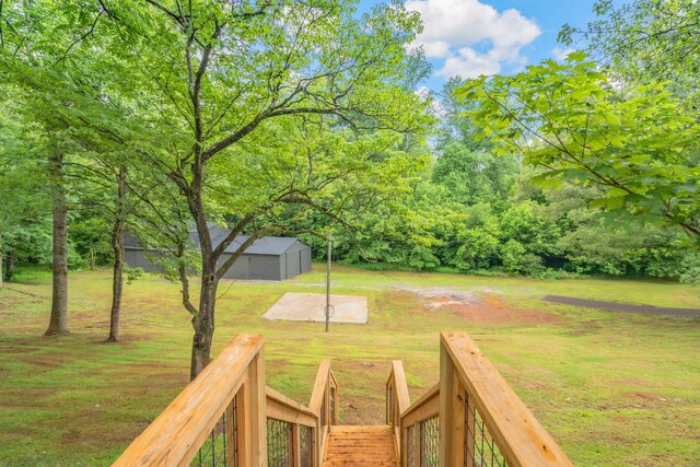 826 Long Mill Rd, Athens, TN 37303 - view of green lawn with an outbuilding