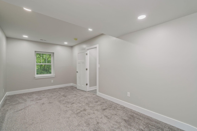 826 Long Mill Rd, Athens, TN 37303 - carpeted empty room with baseboards and recessed lighting