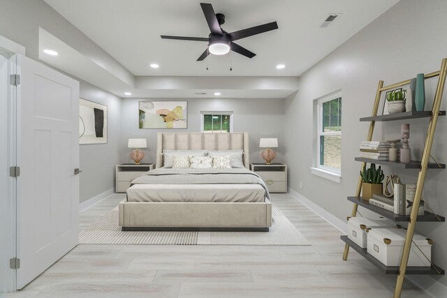 826 Long Mill Rd, Athens, TN 37303 - bedroom featuring recessed lighting, baseboards, and ceiling fan