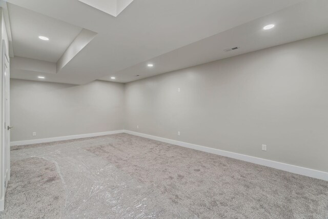 826 Long Mill Rd, Athens, TN 37303 - finished below grade area featuring carpet floors, baseboards, and recessed lighting