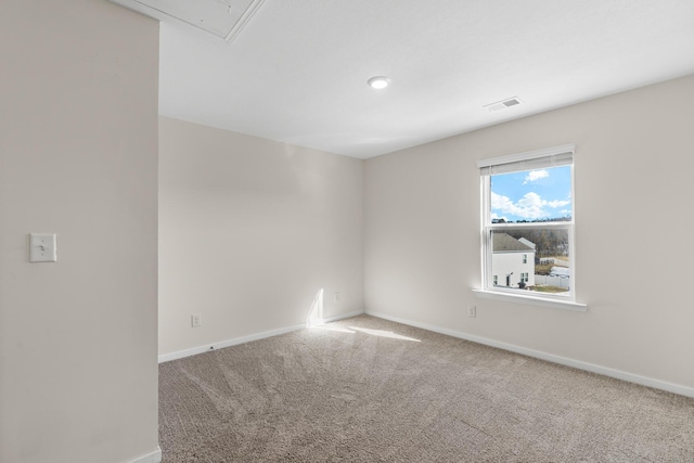 unfurnished room featuring carpet flooring