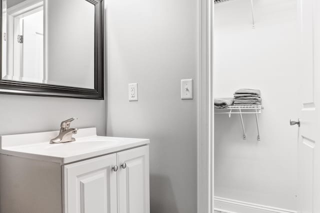 bathroom with vanity