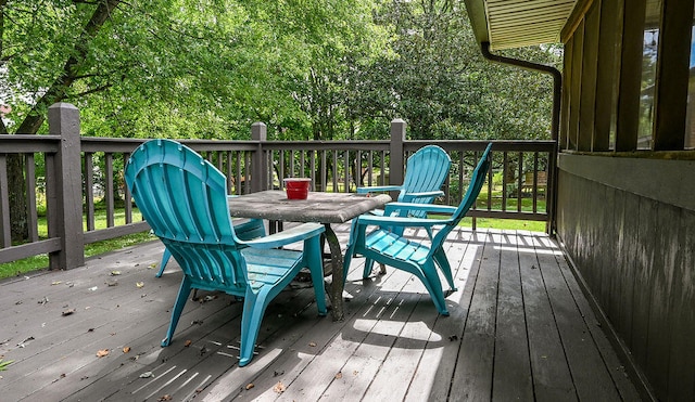 view of wooden terrace