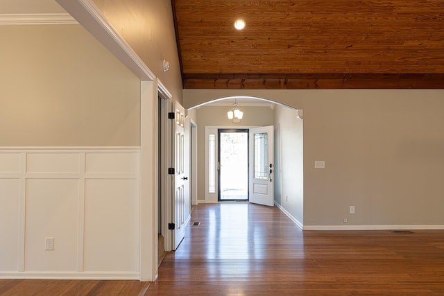 entryway featuring hardwood / wood-style floors