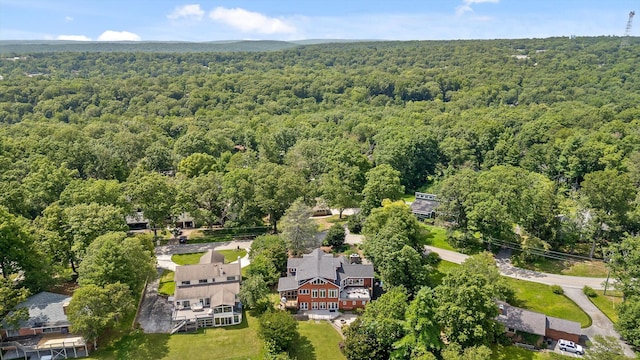 212 N Palisades Dr, Signal Mountain, TN 37377 - aerial view of property's location featuring a heavily wooded area