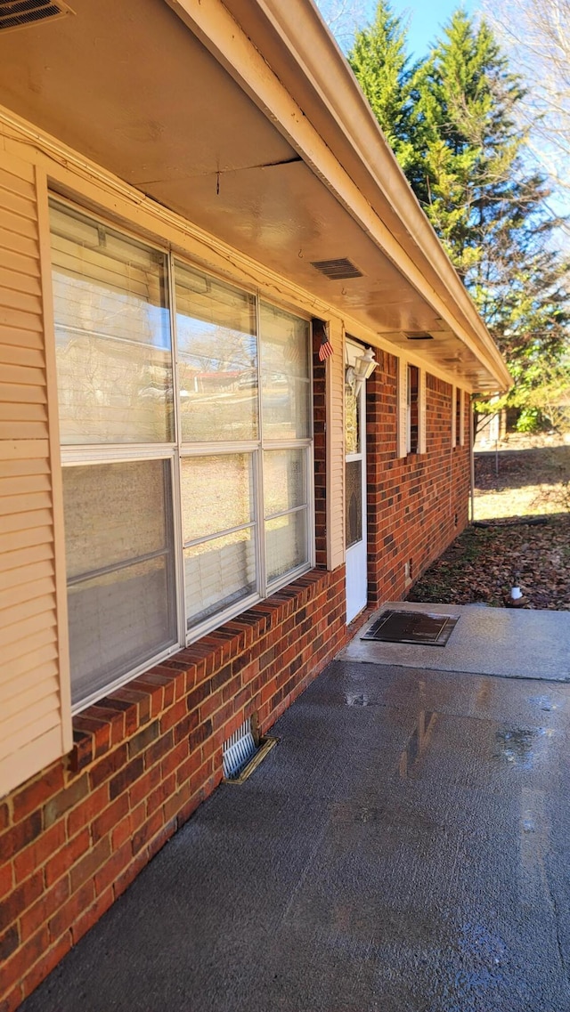 view of patio featuring visible vents