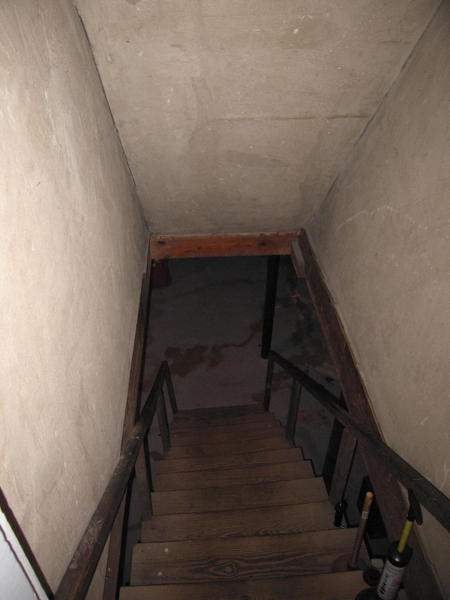 view of stairway