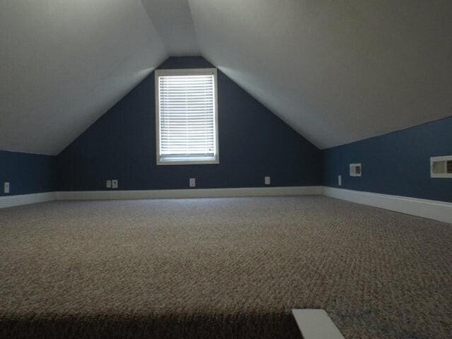 1951 Weston Hills Dr NW, Cleveland, TN 37312 - additional living space with baseboards, carpet flooring, and lofted ceiling