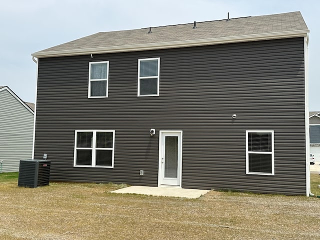 119 Lindsell Rd, Athens, TN 37303 - rear view of property featuring a patio area, roof with shingles, and central AC unit