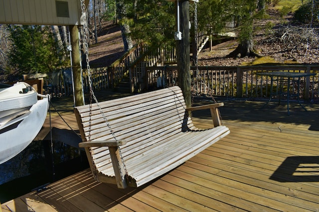 view of wooden terrace