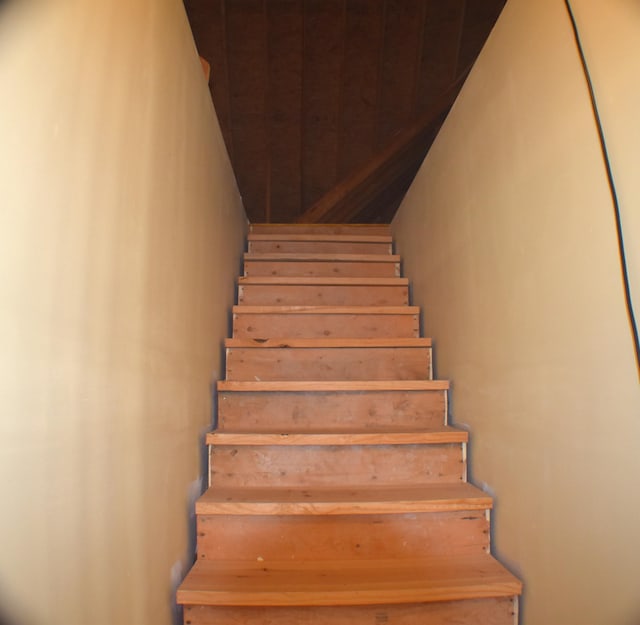 view of stairway