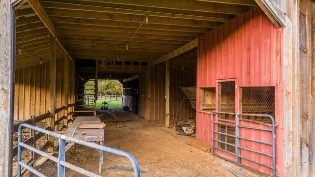 view of horse barn