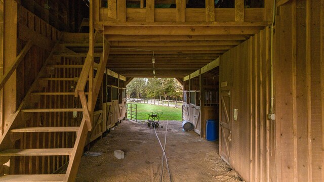 view of horse barn