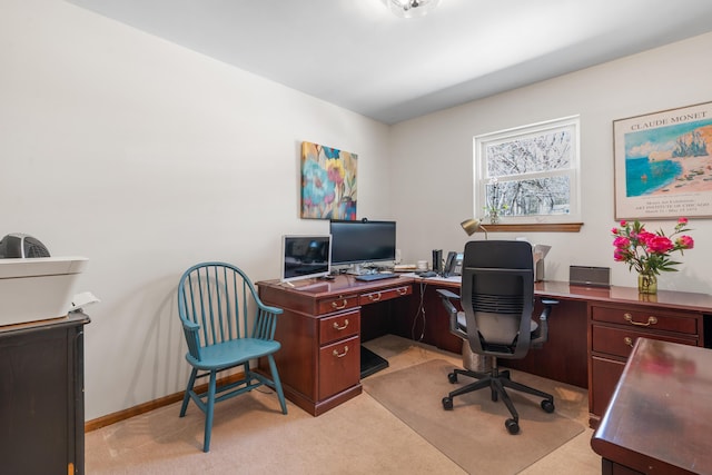 180 Mapleton Forest Dr NW, Cleveland, TN 37312 - home office with light colored carpet and baseboards
