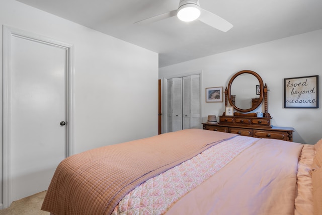 180 Mapleton Forest Dr NW, Cleveland, TN 37312 - carpeted bedroom featuring a closet and ceiling fan