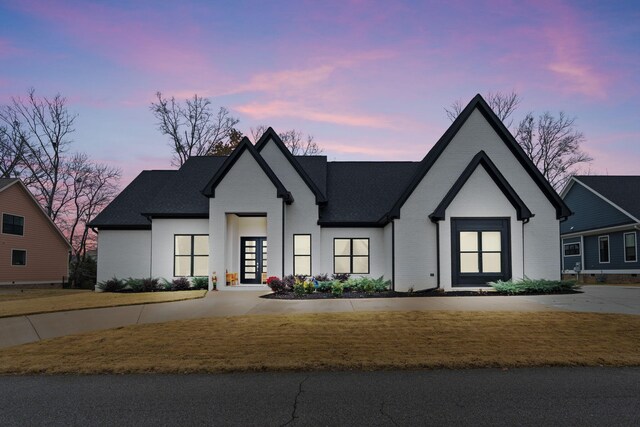 view of front of property featuring french doors