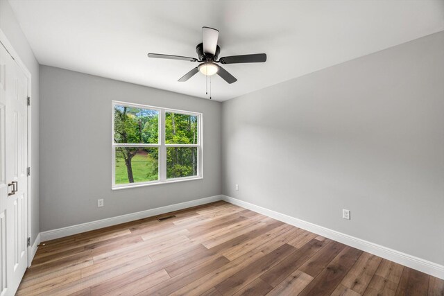 1523 Eads Bluff Rd NW, Georgetown, TN 37336 - spare room featuring wood finished floors and a ceiling fan