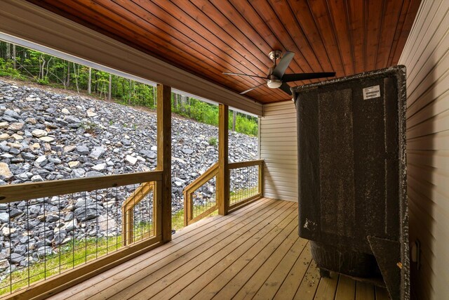 1523 Eads Bluff Rd NW, Georgetown, TN 37336 - deck featuring a ceiling fan