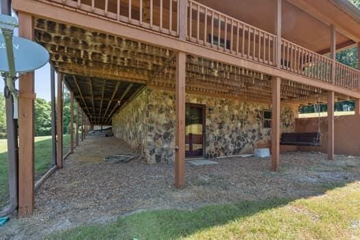 view of patio with a deck