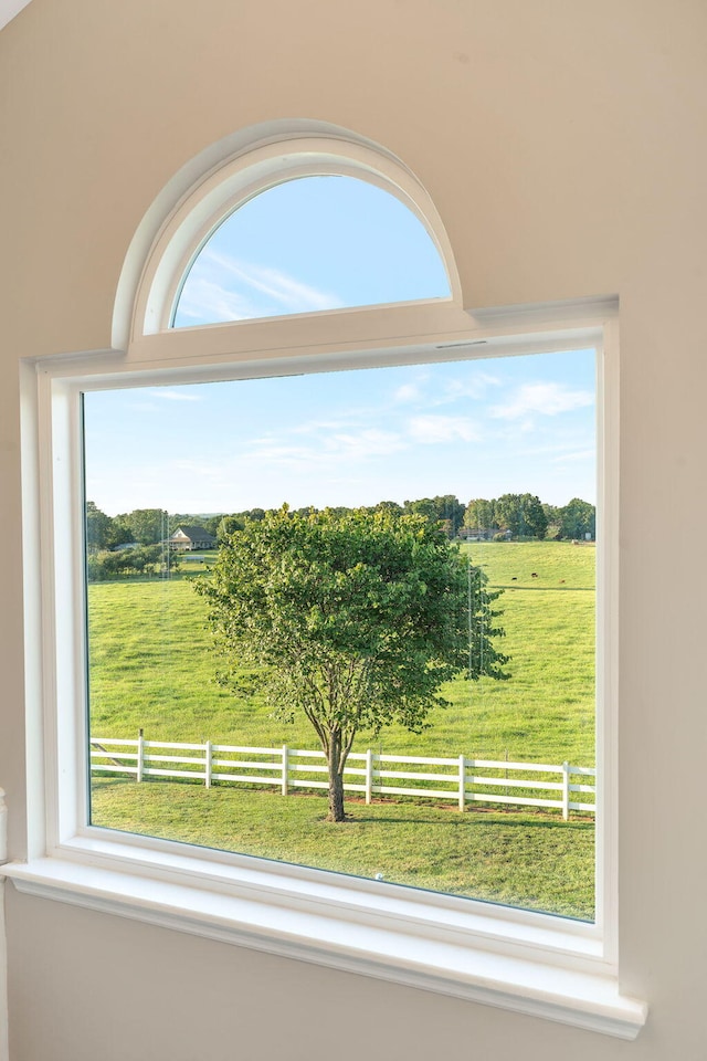 room details with a rural view