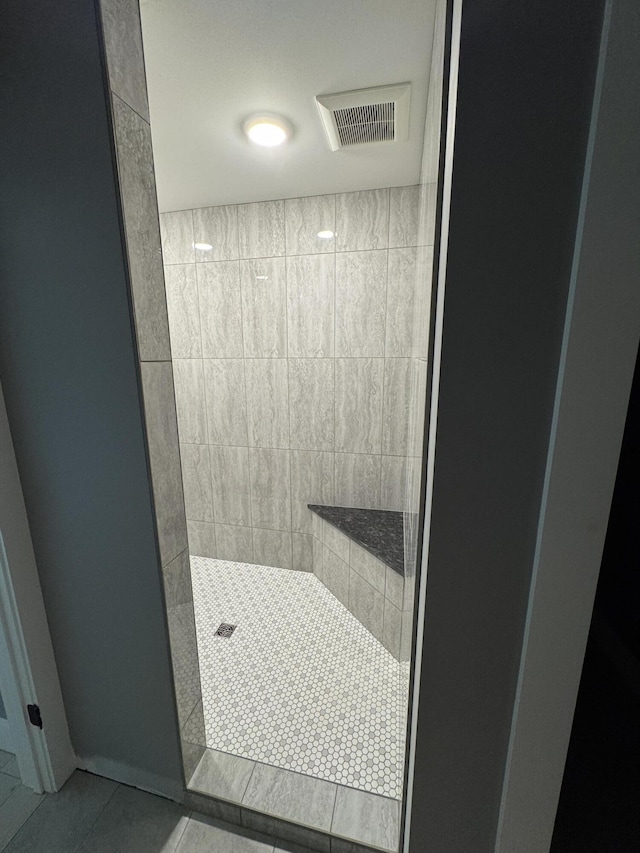 1775 Lenox Dr NW, Cleveland, TN 37312 - full bathroom with walk in shower, visible vents, and tile patterned flooring