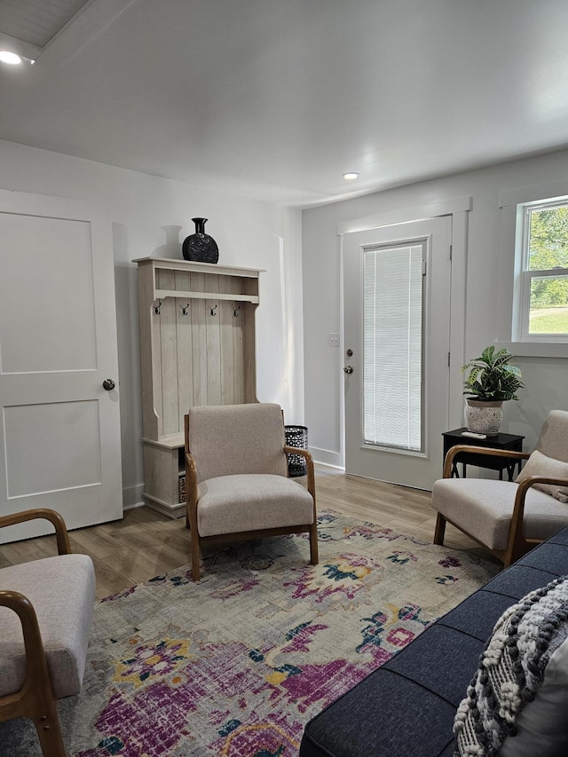 interior space featuring hardwood / wood-style flooring