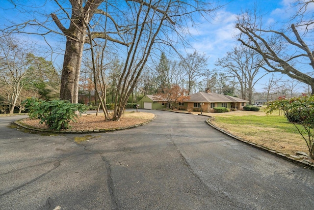 exterior space with a front yard