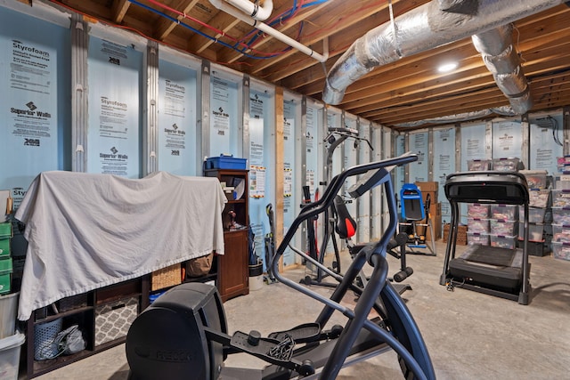 view of workout room