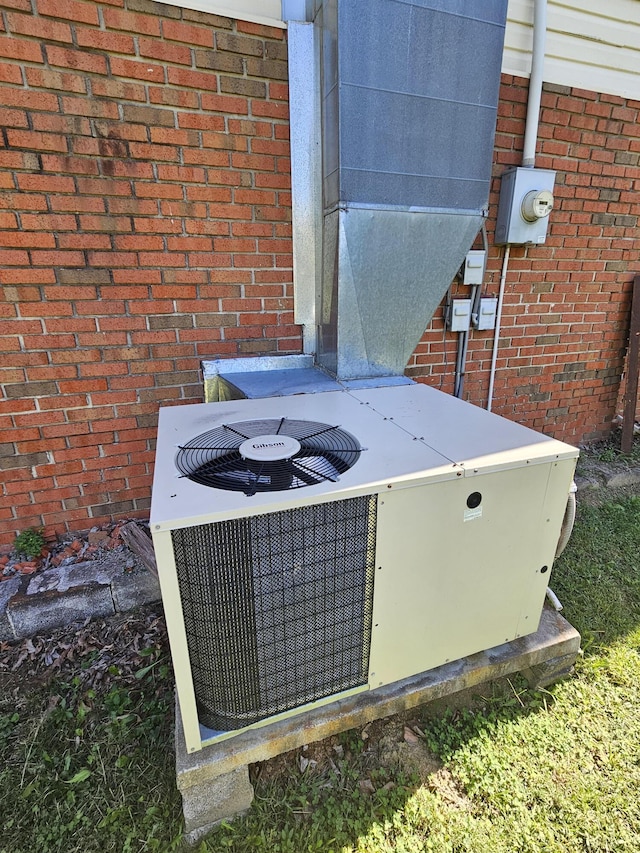 exterior details with central AC unit