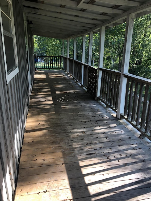 view of wooden terrace