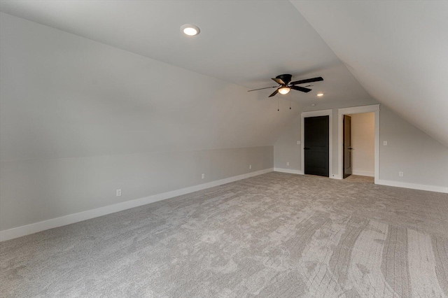 111 Arthur Ln NW, Cleveland, TN 37312 - bonus room with lofted ceiling, carpet, ceiling fan, recessed lighting, and baseboards