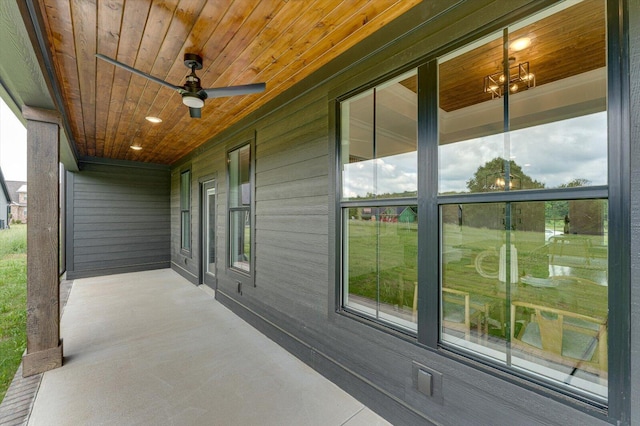 111 Arthur Ln NW, Cleveland, TN 37312 - view of patio with ceiling fan