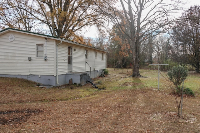 view of home's exterior