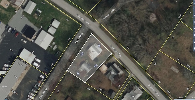 174 E Jackson Ave, Spring City, TN 37381 - map of property location with property parcel outlined