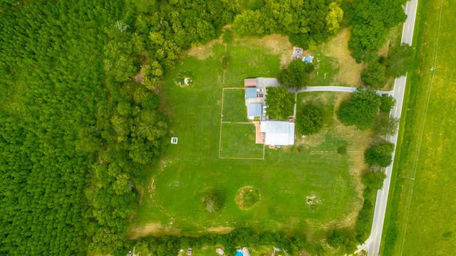 drone / aerial view featuring a rural view