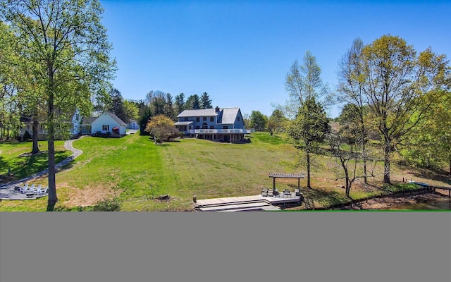 131 Corntassel Shrs, Vonore, TN 37885 - view of yard featuring a dock